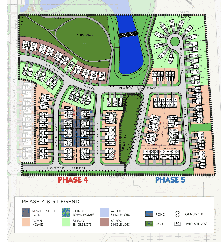Carleton Place community site plan — Olympia Homes